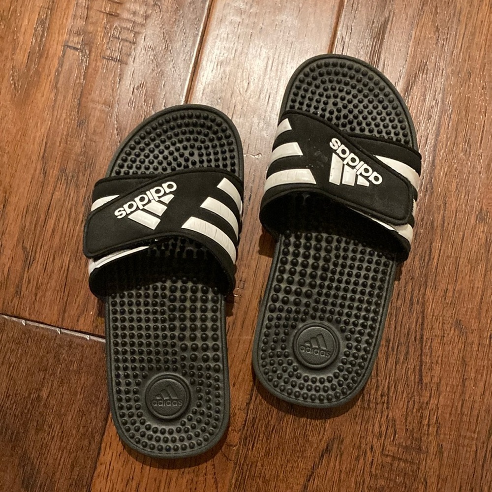 Black Adidas Slides